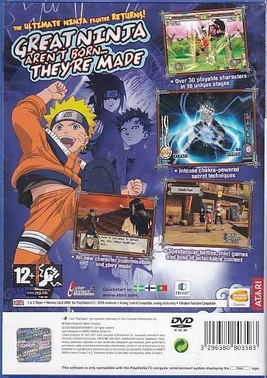 Naruto Ultimate Ninja 2 - PS2 (Genbrug)